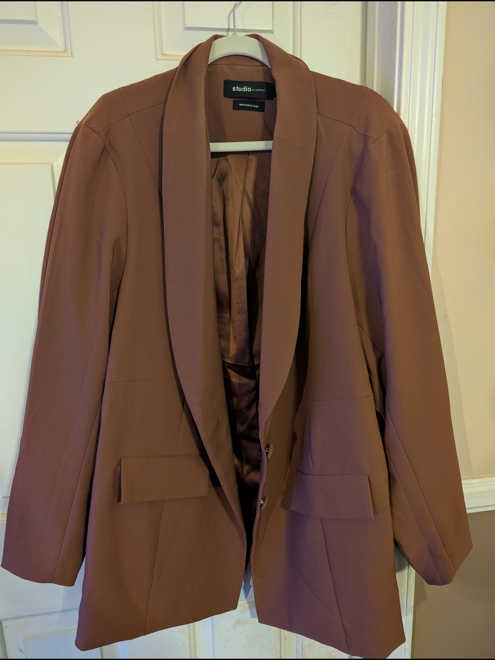 Torrid Studio Brown Women’s Shawl Collar Blazer